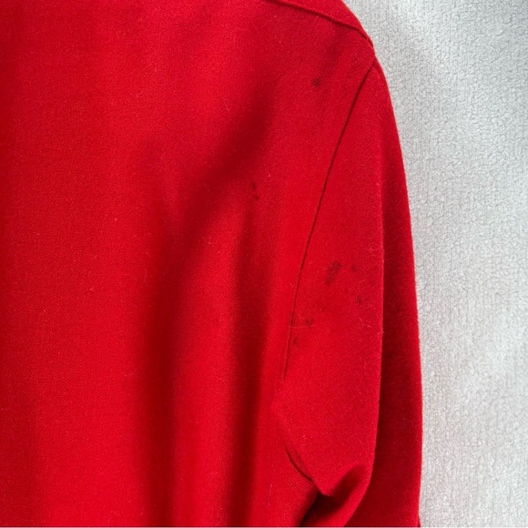Vintage Pendleton Shirt Mens Med Red Button Up Loop Collar Pure Wool *Sm Flaws* - Picture 11 of 13
